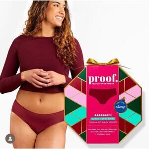 Proof Period Underwear Super Heavy Brief L, Reusable Pair, Powered by Alway